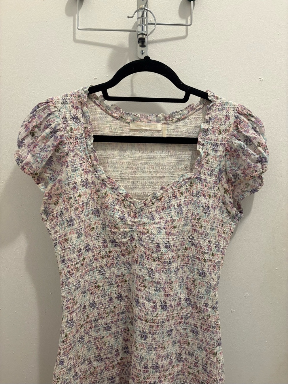 LoveShackFancy Trevor floral ruffle mini dress - Picture 4 of 5